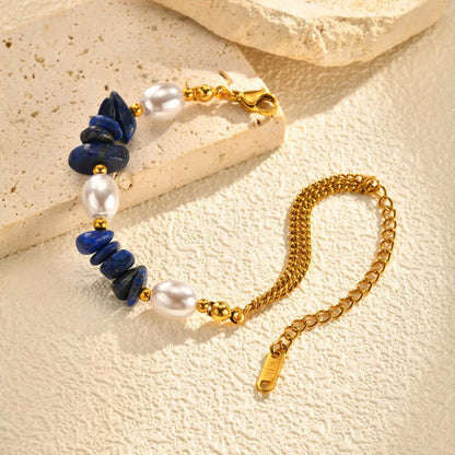 Lyra Pearl Chain Bracelet