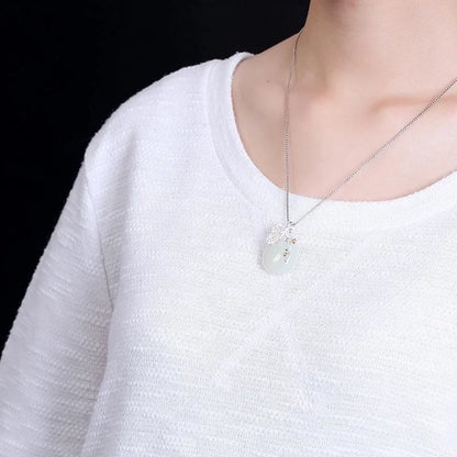 Cherry Blossom Water Drop Necklace