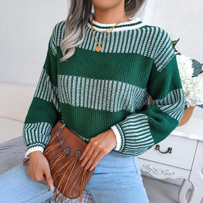 Emery Striped Knit Pullover