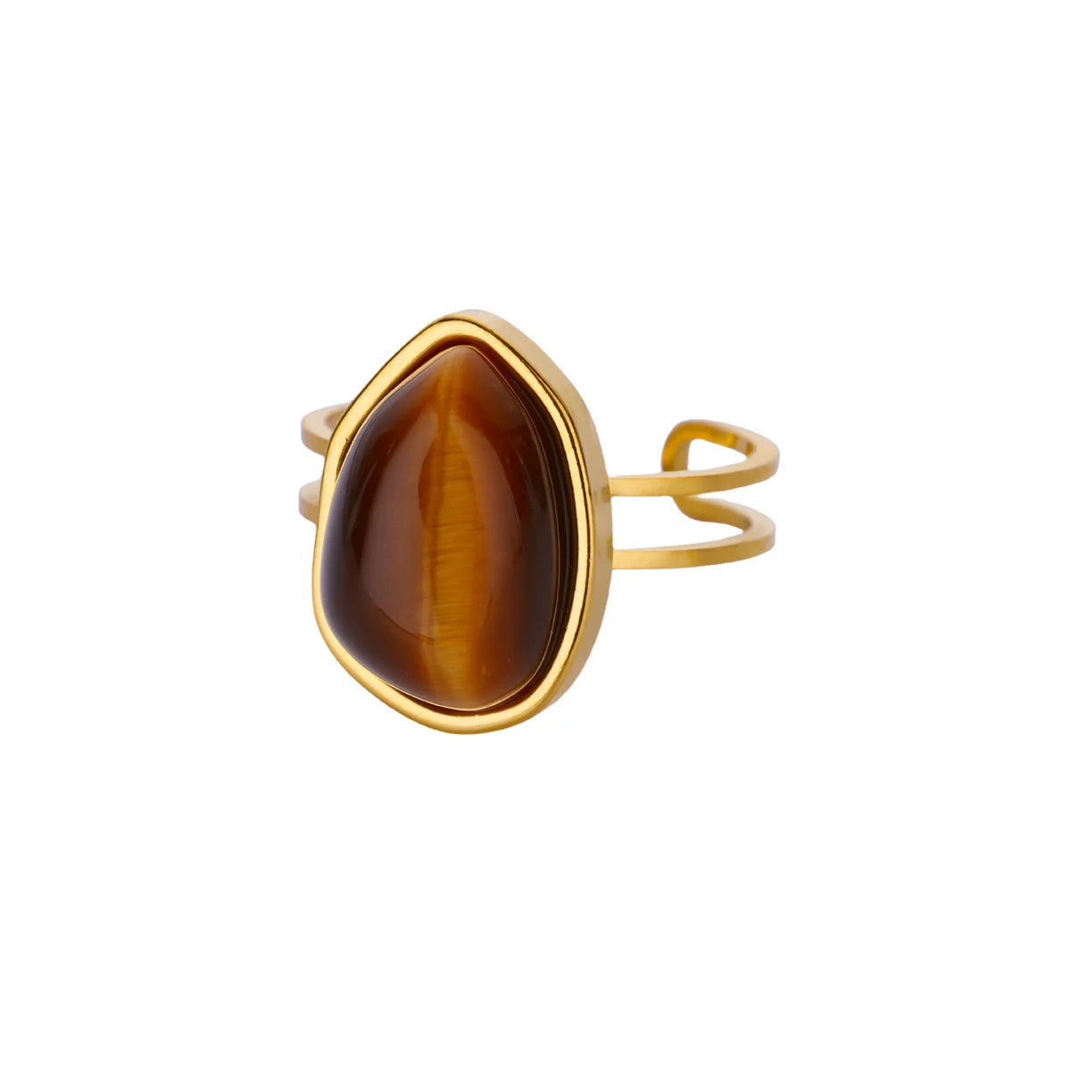Opal Geometric Ring