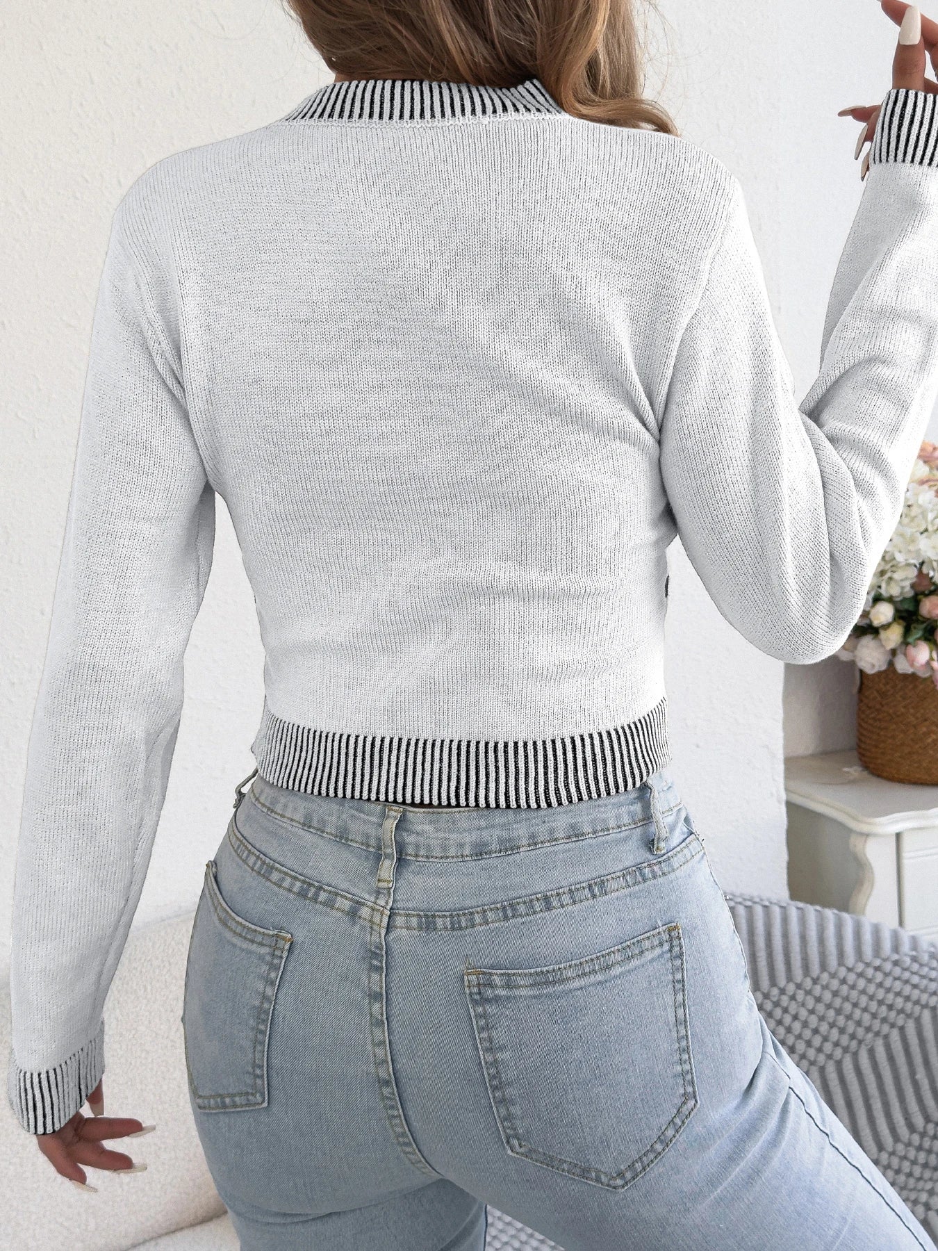 Color-Block Knit Pullover