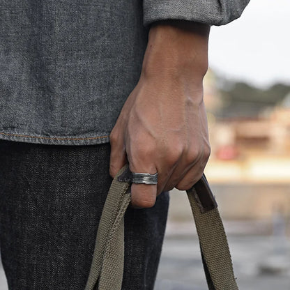 Punk Traces Strip Ring