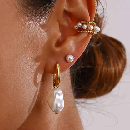 Celestial Pearl Earring Set
