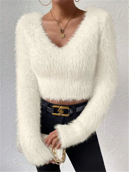 Ava V-Neck Pullover Sweater