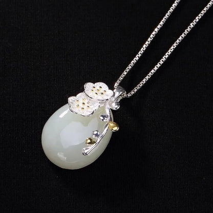 Cherry Blossom Water Drop Necklace