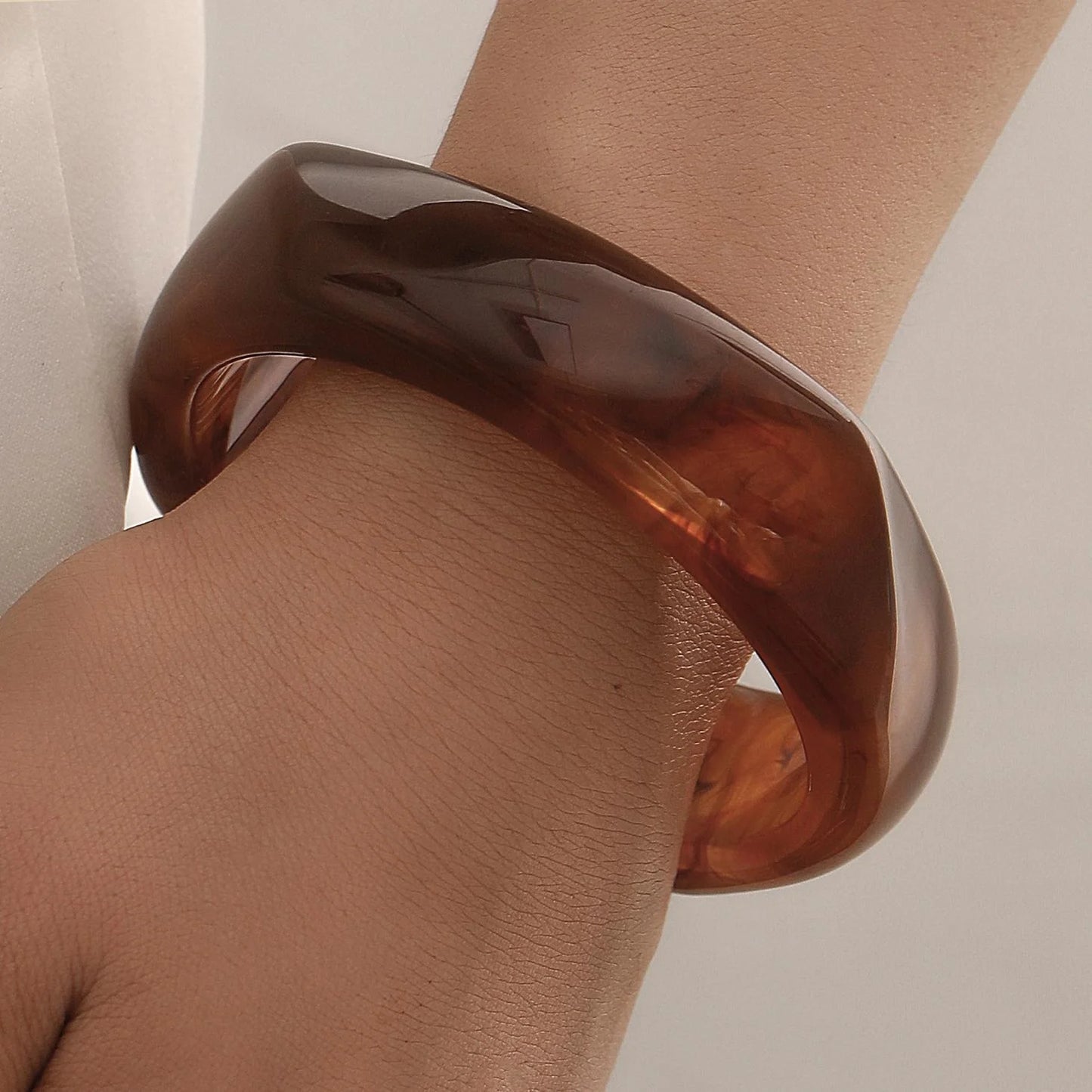 Boho Resin Wide Bangles