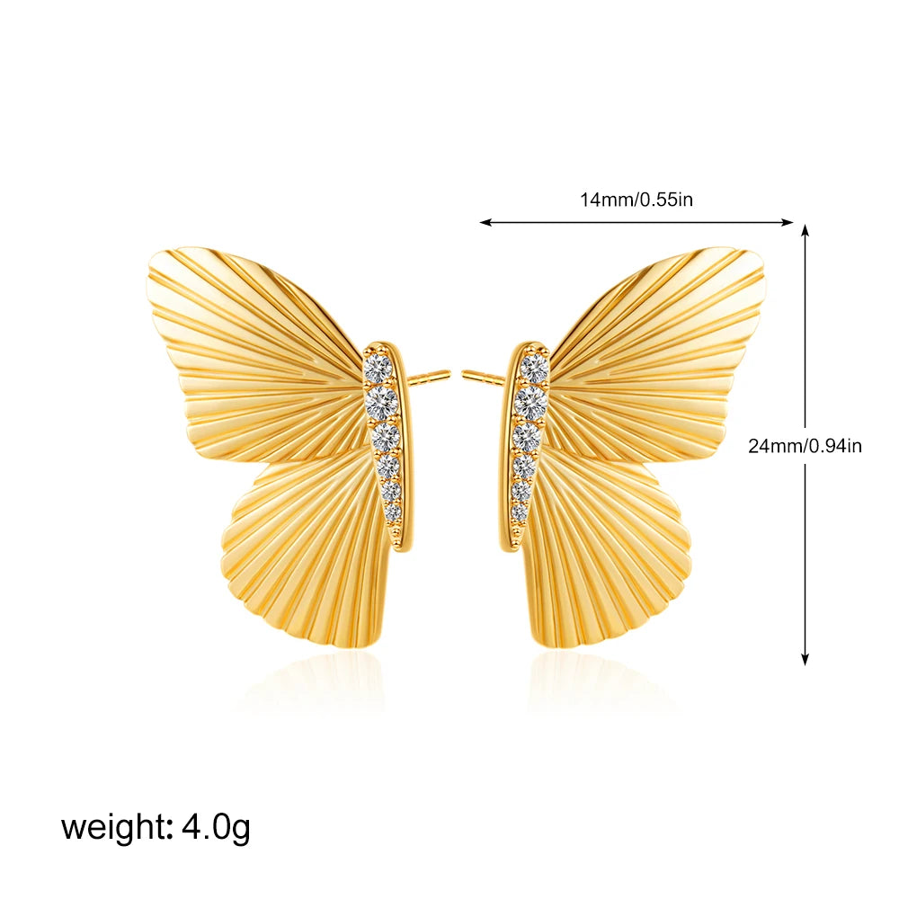 Vessa Butterfly Studs