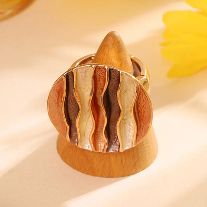 Luxe Geometric Gold Ring