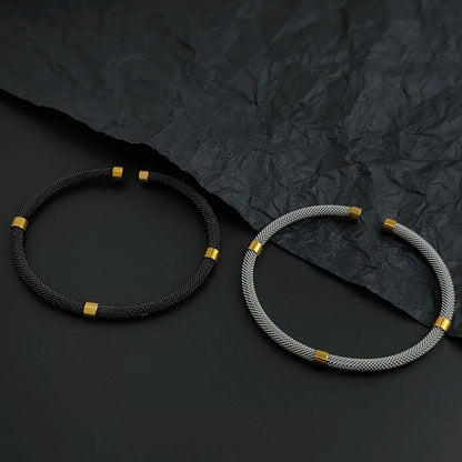 Braided Mesh Gold Bracelet