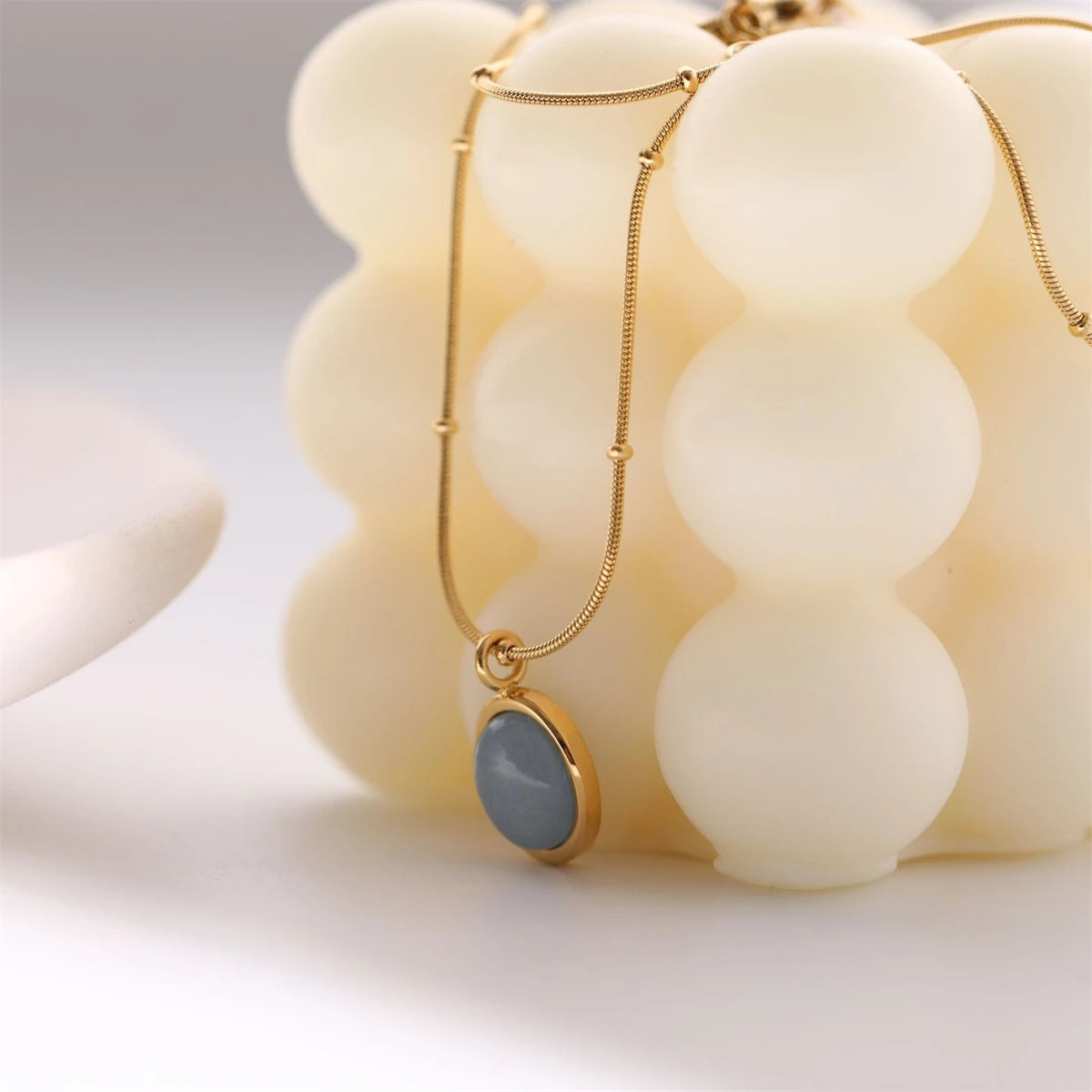 Azure Mirage Pendant Necklace