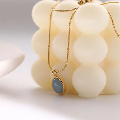 Azure Mirage Pendant Necklace