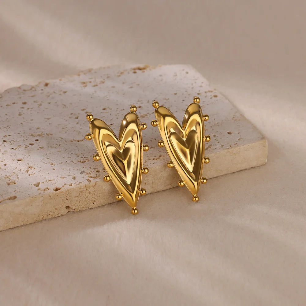 Quinn Heart Studs