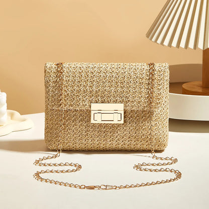Isla Woven Chain Bag