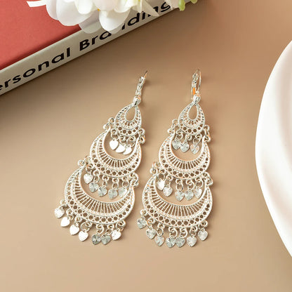 Fatima Moon Drop Earrings