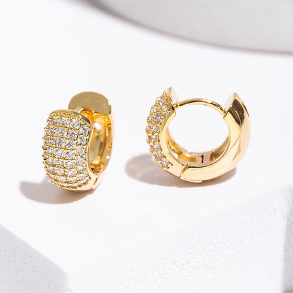 Sophie Zircon Hoop Earrings