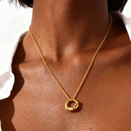 Iris Knot Pendant Necklace