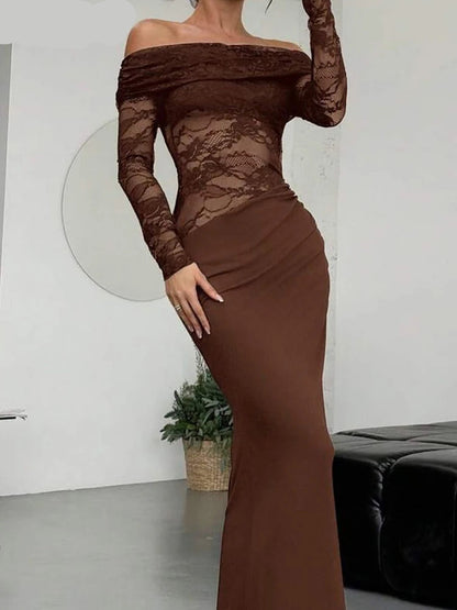 Aria Lace Mesh Dress