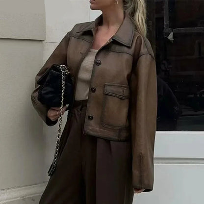 Maren Vintage Leather Jacket