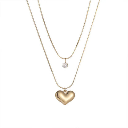 Amara Gold Heart Necklace