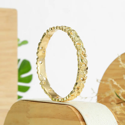 Plumeria Tribal Bangle