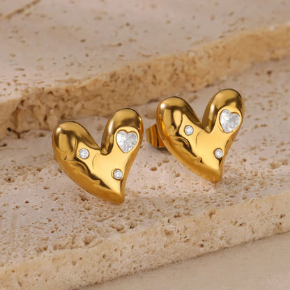 Vela Heart Studs