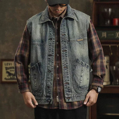 Mason Denim Work Vest