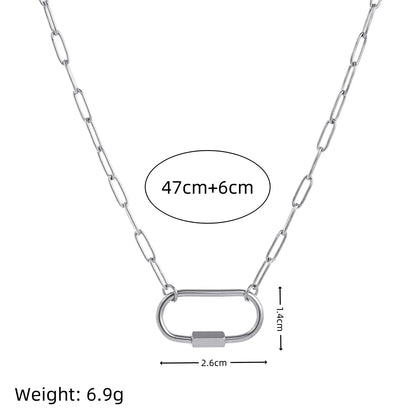 Elara Oval Link Necklace