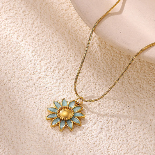 Marisol Sunflower Pendant Necklace