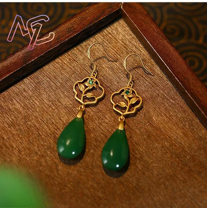 Golden Teardrop Elegance