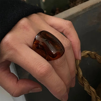 Sienna Resin Layered Ring