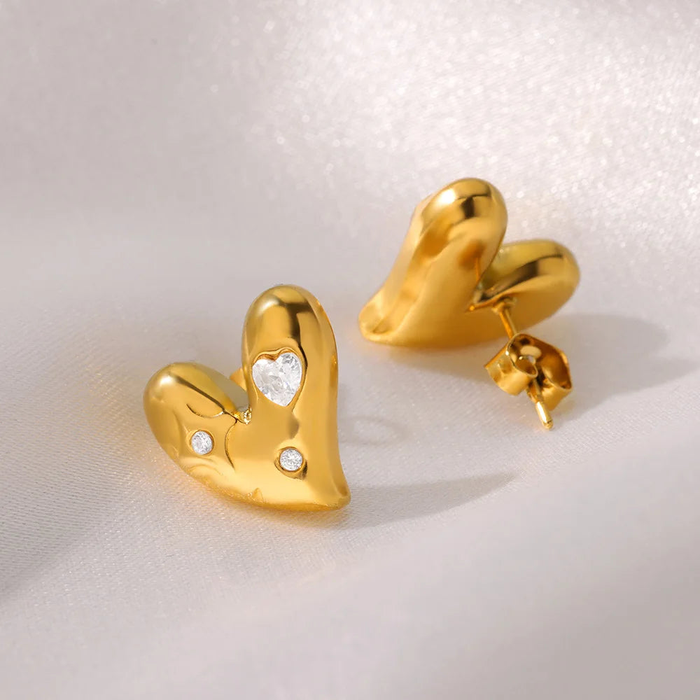 Vela Heart Studs