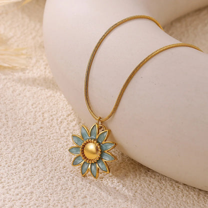 Marisol Sunflower Pendant Necklace