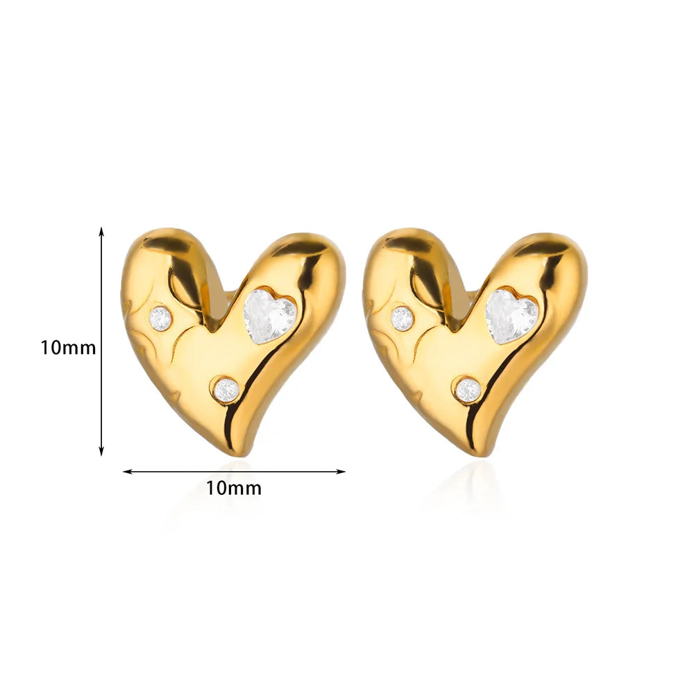 Vela Heart Studs