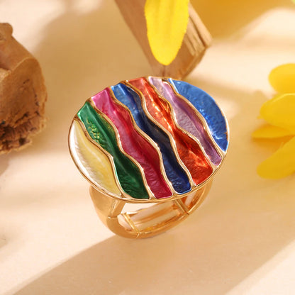 Luxe Geometric Gold Ring