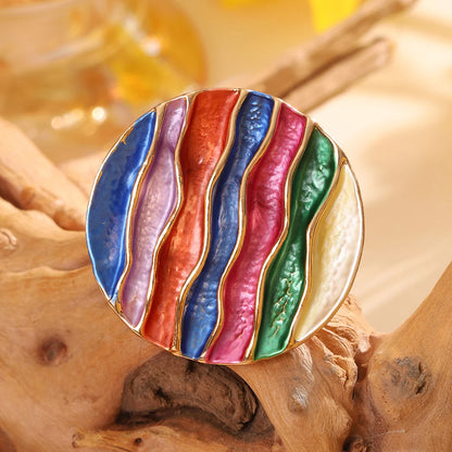 Luxe Geometric Gold Ring