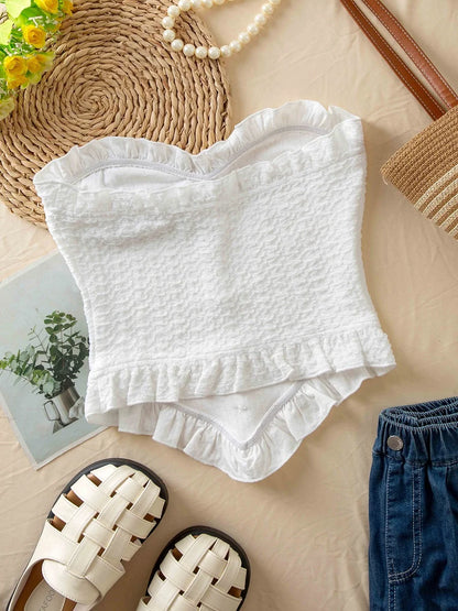 Amaya Ruffled Crop Top