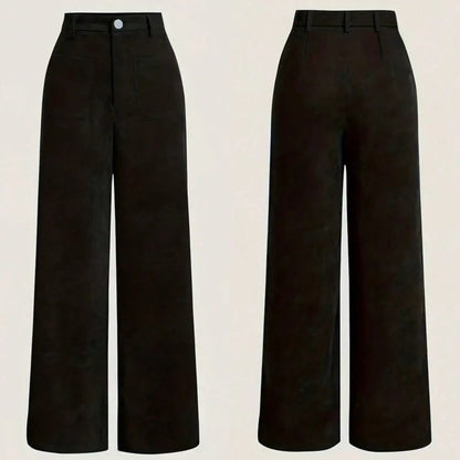 Nora Velvet Straight Pants