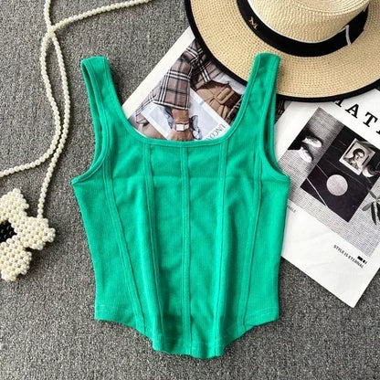 Kaia Denim Corset Top