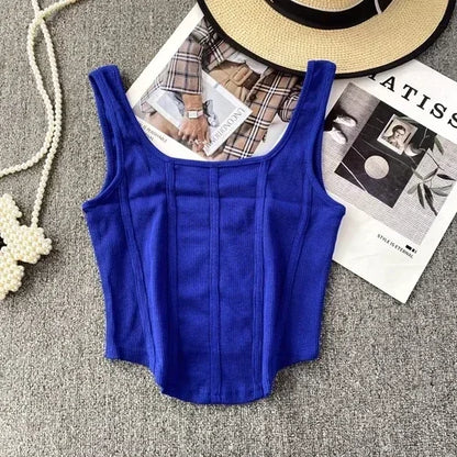 Kaia Denim Corset Top