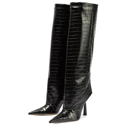 Kylan Pointed Knee Boots