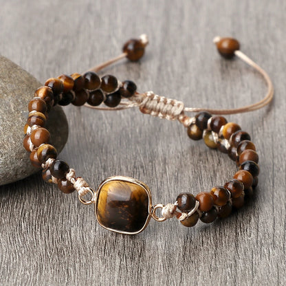 Tiger Eye Yoga Wrap Bracelet