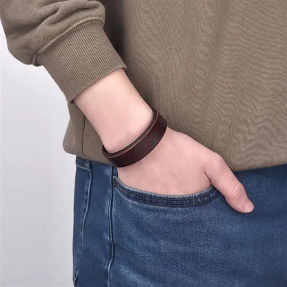 S-Hook Leather Bracelet