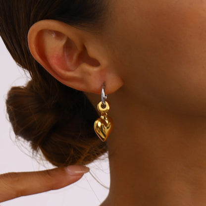 Valora Heart Tassel Earrings