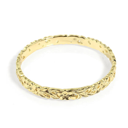 Plumeria Tribal Bangle