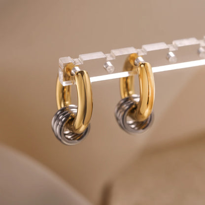 Classic Steel Hoop Earrings