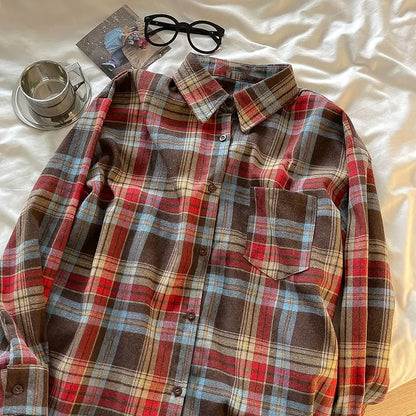 Clara Retro Plaid Shirt