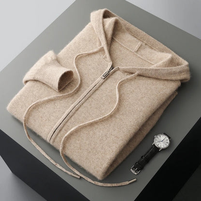 Ezra Cashmere Zip Hoodie