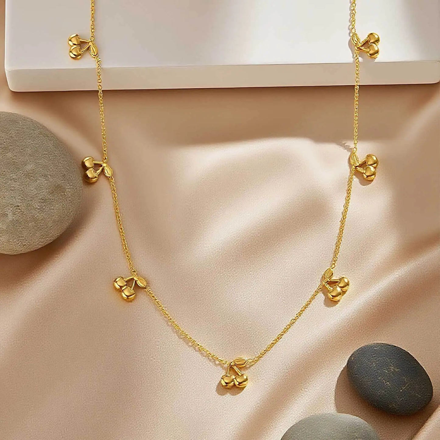 Nora Cherry Gold Necklace