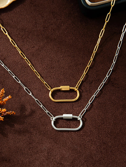 Elara Oval Link Necklace