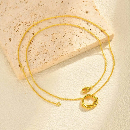 Iris Knot Pendant Necklace